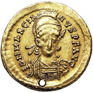 Römische Münzen, Kaiserreich, Marcianus (450-457 n. Chr.), Solidus n.d., Konstantinopel