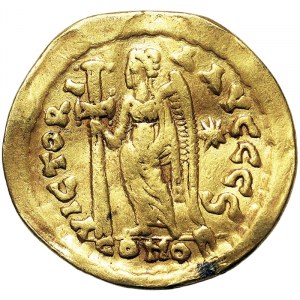 Rímske mince, cisárstvo, Lev I. (457-474 n. l.), Solidus n.d. (asi 457-462 n. l.), Konštantínopol