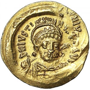 Monete romane, Impero Romano d'Oriente (Impero Bizantino), Iustiniano I (527-565), Solidus n.d., Costantinopoli
