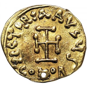 Římské mince, Východořímská říše (Byzantská říše), první vláda Justiniána II (685-695 n. l.), Tremissis n.d. (cca 687-692 n. l.), Konstantinopol