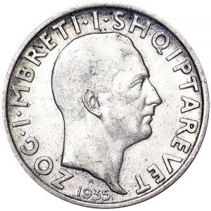 Albania, Kingdom, Zog I (1926-1939), 2 Franga Ari 1935, Rome