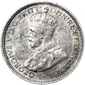 Austrália, kráľovstvo, George V (1910-1936), 6 Pence 1925