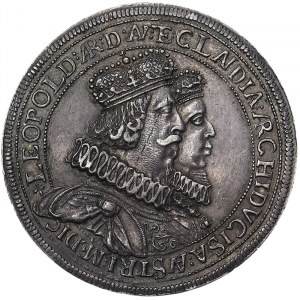 Austria, Sacro Romano Impero (800/962 - 1806), Leopoldo V, arciduca d'Austria (1619-1632), 2 Taler n.d., Hall