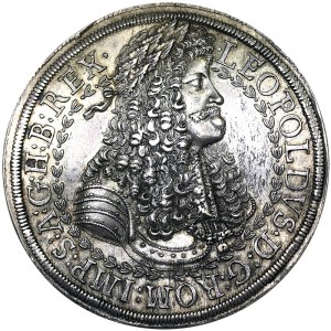 Rakousko, Svatá říše římská (800/962 - 1806), Leopold I., císař Svaté říše římské (1657-1705), 2 Taler n.d. (ca. 1680), Hall