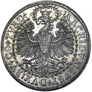 Rakúsko, Svätá ríša rímska (800/962 - 1806), Leopold I., cisár Svätej ríše rímskej (1657-1705), 2 Taler n.d. (cca 1680), Hall