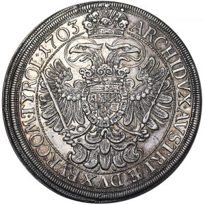 Rakúsko, Svätá ríša rímska (800/962 - 1806), Leopold I., cisár Svätej ríše rímskej (1657-1705), Taler 1703, Viedeň