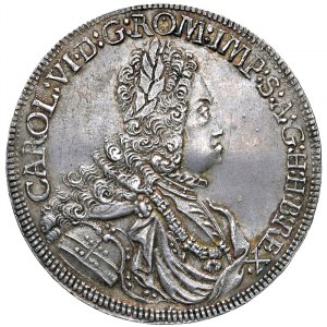 Austria, Święte Cesarstwo Rzymskie (800/962 - 1806), Karol VI, Święty Cesarz Rzymski (1711-1740), 1/2 Taler b.d., Hall