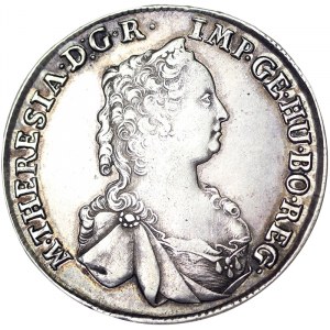 Autriche, Saint Empire romain germanique (800/962 - 1806), Marie-Thérèse, Impératrice du Saint Empire romain germanique (1740-1780), 1/2 Taler 1765, Hall