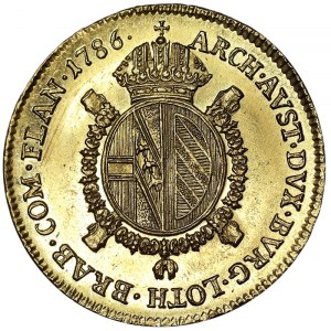 Rakúsko, Svätá ríša rímska (800/962 - 1806), Jozef II (1765-1790), 1/2 Soverain 1786, Hall