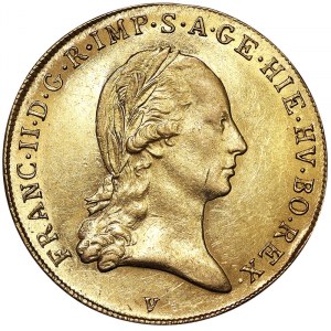 Österreich, Heiliges Römisches Reich (800/962 - 1806), Franz II., Kaiser des Heiligen Römischen Reiches (1792/1804), Soverain d'or 1793, Venedig