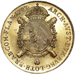 Rakúsko, Svätá ríša rímska (800/962 - 1806), František II., cisár Svätej ríše rímskej (1792/1804), Soverain d'or 1793, Benátky