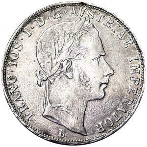 Austria, Cesarstwo Austro-Węgierskie, Franciszek Józef I (1848-1916), 2 Gulden 1859, Kremnitz
