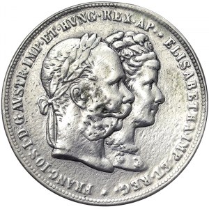 Austria, Cesarstwo Austro-Węgierskie, Franciszek Józef I (1848-1916), 2 Gulden 1879, Wiedeń