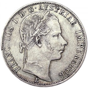 Österreich, Österreichisch-Ungarische Monarchie, Franz Joseph I. (1848-1916), 1 Gulden 1858, Karlsburg