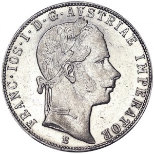 Austria, Cesarstwo Austro-Węgierskie, Franciszek Józef I (1848-1916), 1 Gulden 1859, Kremnitz