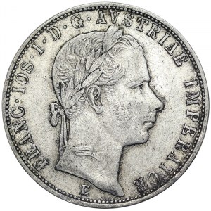 Rakúsko, Rakúsko-Uhorsko, František Jozef I. (1848-1916), 1 zlatý 1859, Karlsburg