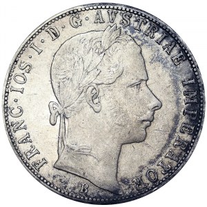 Austria, Cesarstwo Austro-Węgierskie, Franciszek Józef I (1848-1916), 1 Gulden 1862, Kremnitz
