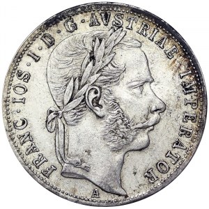 Rakúsko, Rakúsko-Uhorsko, František Jozef I. (1848-1916), 1 zlatý 1867, Viedeň