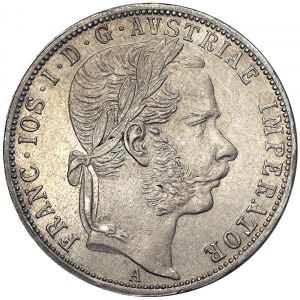 Austria, Cesarstwo Austro-Węgierskie, Franciszek Józef I (1848-1916), 1 Gulden 1868, Wiedeń