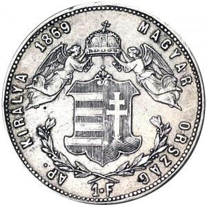 Austria, Austro-Hungarian Empire, Franz Joseph I (1848-1916), 1 Gulden 1869, Kremnitz