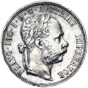 Austria, Austro-Hungarian Empire, Franz Joseph I (1848-1916), 1 Gulden 1878, Vienna