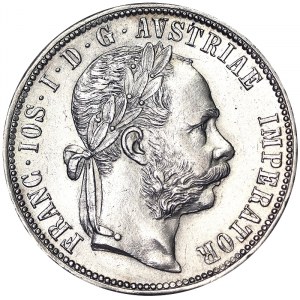 Autriche, Empire austro-hongrois, François-Joseph Ier (1848-1916), 1 Gulden 1884, Vienne