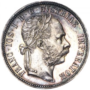 Austria, Cesarstwo Austro-Węgierskie, Franciszek Józef I (1848-1916), 1 Gulden 1892, Wiedeń