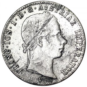 Austria, Austro-Węgry, Franciszek Józef I (1848-1916), 1/4 Gulden 1860, Wenecja