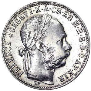 Österreich, Österreichisch-Ungarische Monarchie, Franz Joseph I. (1848-1916), 1 Forint 1890, Kremnitz