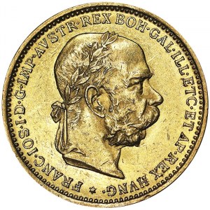 Autriche, Empire austro-hongrois, François-Joseph Ier (1848-1916), 20 Corona 1894, Vienne