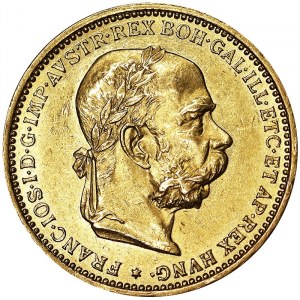 Rakousko, Rakousko-Uhersko, František Josef I. (1848-1916), 20 Corona 1895, Vídeň