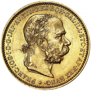Österreich, Österreichisch-Ungarische Monarchie, Franz Joseph I. (1848-1916), 20 Corona 1897, Wien