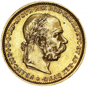 Austria, Cesarstwo Austro-Węgierskie, Franciszek Józef I (1848-1916), 20 Corona 1898, Wiedeń