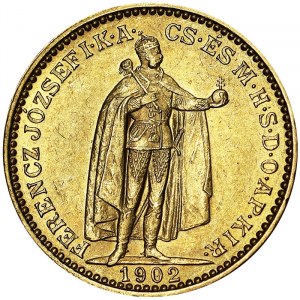 Austria, Impero austro-ungarico, Francesco Giuseppe I (1848-1916), 20 Corona 1902, Kremnitz