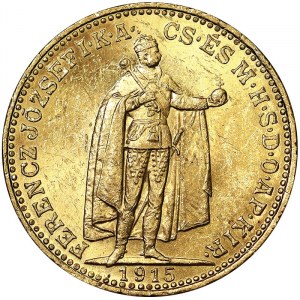 Österreich, Österreichisch-Ungarische Monarchie, Franz Joseph I. (1848-1916), 20 Korona 1915, Kremnitz