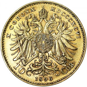Österreich, Österreichisch-Ungarische Monarchie, Franz Joseph I. (1848-1916), 10 Corona 1896, Wien