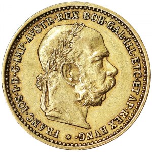 Autriche, Empire austro-hongrois, François-Joseph Ier (1848-1916), 10 Corona 1905, Vienne