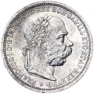 Rakúsko, Rakúsko-Uhorsko, František Jozef I. (1848-1916), 1 koruna 1899, Viedeň