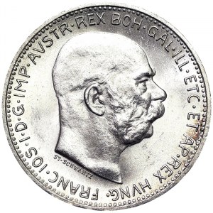 Rakousko, Rakousko-Uhersko, František Josef I. (1848-1916), 1 Corona 1913, Vídeň