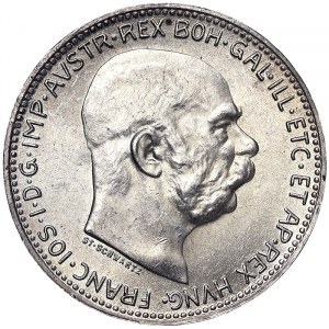 Autriche, Empire austro-hongrois, François-Joseph Ier (1848-1916), 1 Corona 1916, Vienne