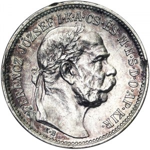 Österreich, Österreichisch-Ungarische Monarchie, Franz Joseph I. (1848-1916), 1 Korona 1916, Kremnitz