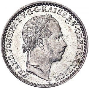 Rakousko, Rakousko-Uhersko, František Josef I. (1848-1916), 10 Kreuzer 1858, Vídeň