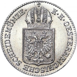 Rakousko, Rakousko-Uhersko, František Josef I. (1848-1916), 6 Kreuzer 1849, Vídeň