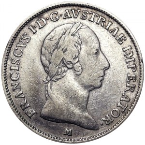 Österreich, Königreich Lombardei-Venetien (1815-1866), Franz I., Kaiser von Österreich (1815-1835), 1 Lira 1822, Mailand