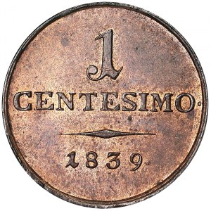 Österreich, Königreich Lombardei-Venetien (1815-1866), Ferdinand I. (1835-1848), 1 Centesimo 1839, Venedig