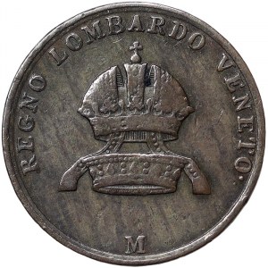 Rakúsko, Lombardsko-benátske kráľovstvo (1815-1866), František Jozef I. (1848-1916), 3 Centesimi 1849, Miláno
