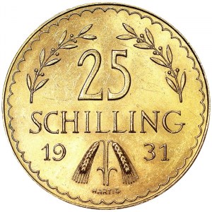 Austria, First Republic (1918-1938), 25 Schilling 1931, Vienna