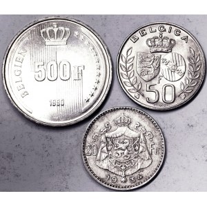 Belgium, Lot 3 pcs.