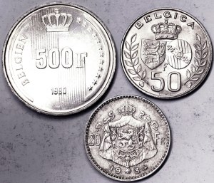 Belgium, Lot 3 pcs.