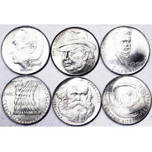 Czechoslovakia, Socialist Republic (1962-1990), Lot 6 pcs.